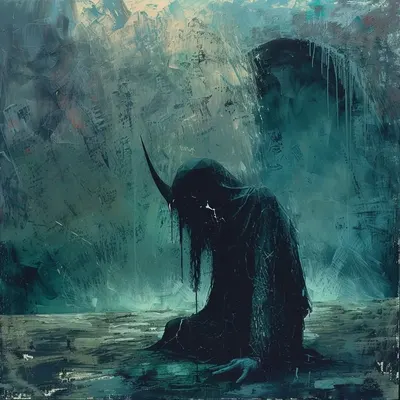 fighting in despair - AI artwork, 20 May 2024