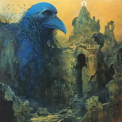 Ancient Azure - AI artwork, 15 May 2024