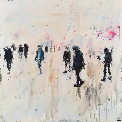 These pieces symbolize the fear that has accompanied my life for a long time. They represent not only death, but also the disappearance of people we love and know. Those who were once close now seem light years away. There is constant change and constant movement. We can never go back - AI artwork, 16 May 2024