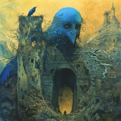 Ancient Azure - AI artwork, 15 May 2024