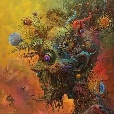 Amidst the cacophony of countless voices, I find myself drowning in the overwhelming noise. Every whisper, every shout merges into a tumultuous sea, pulling me under, leaving me yearning for a breath of silence - AI artwork, 28 May 2024