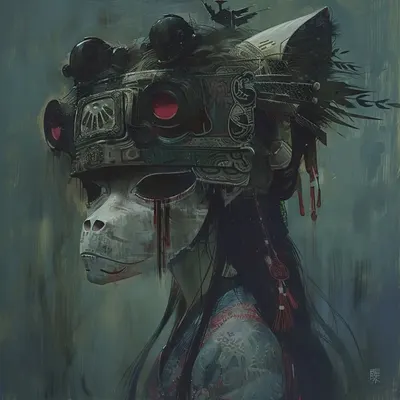 Yūrei Nocturnum - AI artwork, 22 May 2024