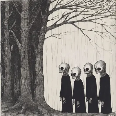 dark forces never sleep - AI artwork, 11 May 2024
