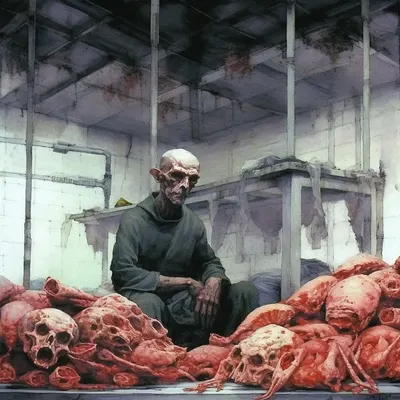 THEY LIVE INSIDE OUR GUTS - AI artwork, 21 May 2024