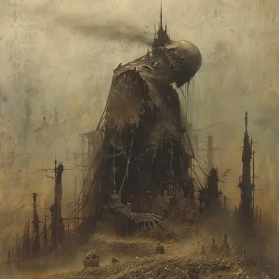 fighting in despair - AI artwork, 20 May 2024