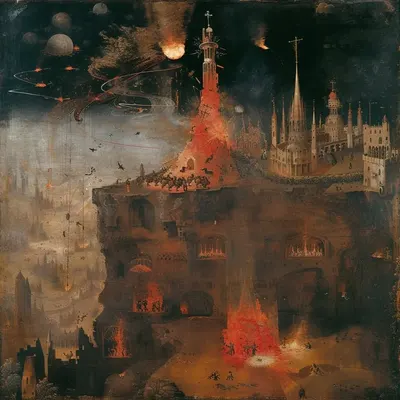 How do we live when in the blink of an eye, everything can vanish. Our planet, our world, engulfed by darkness. Was it an asteroid, an unknown force, or the wrath of a frustrated leader finally unleashing atomic fury? The echoes of humanity silenced in a fraction of a second, leaving behind only whispers of what once was - AI artwork, 2 May 2024