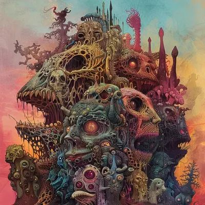 Amidst the cacophony of countless voices, I find myself drowning in the overwhelming noise. Every whisper, every shout merges into a tumultuous sea, pulling me under, leaving me yearning for a breath of silence - AI artwork, 28 May 2024