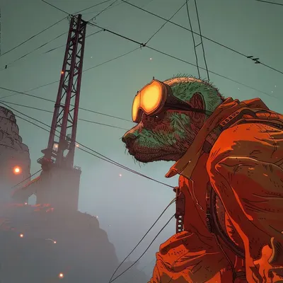 Don't mind me, just travelling - AI artwork, 26 Jun 2024