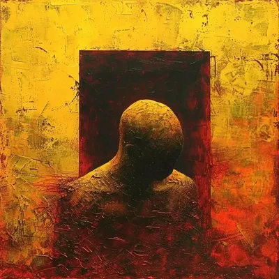 Depression is a silent storm, a heavy square over the soul It's the prison where colorless twilight falters hope and shadows stretch endlessly. It whispers of forgotten dreams and burdens the heart with invisible weight, pulling one into an abyss where light seems a distant memory But I managed to escape - AI artwork, 4 Jun 2024