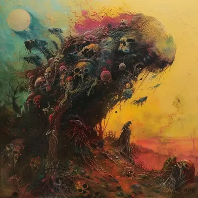 "The Fear Is Excruciating, but Therein Lies the Answer" - AI artwork, 11 Jun 2024