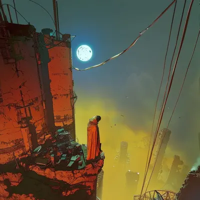 Don't mind me, just travelling - AI artwork, 26 Jun 2024