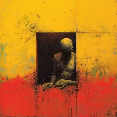 Depression is a silent storm, a heavy square over the soul It's the prison where colorless twilight falters hope and shadows stretch endlessly. It whispers of forgotten dreams and burdens the heart with invisible weight, pulling one into an abyss where light seems a distant memory But I managed to escape - AI artwork, 4 Jun 2024