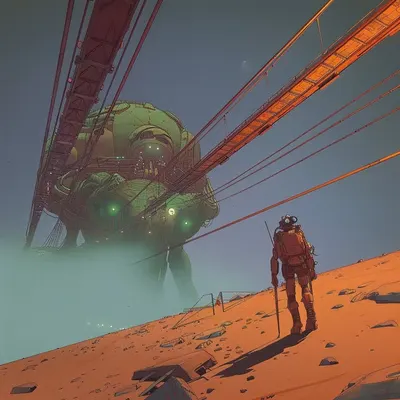 Don't mind me, just travelling - AI artwork, 26 Jun 2024