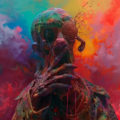 "The Fear Is Excruciating, but Therein Lies the Answer" - AI artwork, 11 Jun 2024