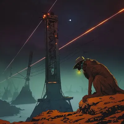 Don't mind me, just travelling - AI artwork, 26 Jun 2024