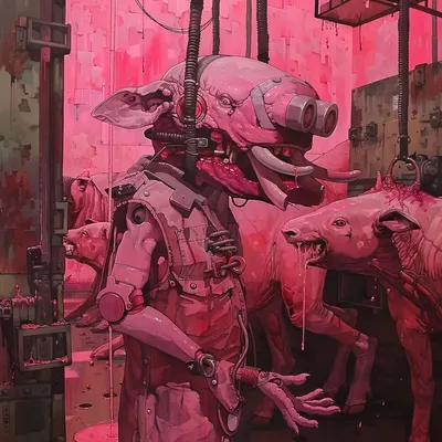 triptych part II - AI artwork, 14 Jul 2024