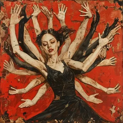 I need more hands! - AI artwork, 5 Jul 2024