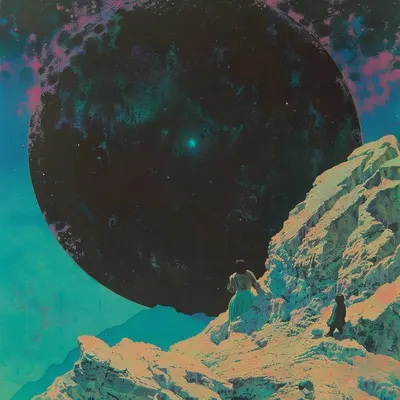 If you think about it then the world is shrouded in an oppressive darkness everywhere, where only fragile sparks of faint light pierce the gloom. Stars are billions years away. What we see, is already gone - AI artwork, 25 Jul 2024