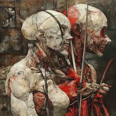 THEY EAT OUR GUTS - AI artwork, 4 Aug 2024