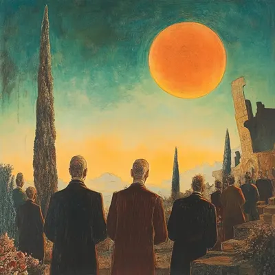 Funeral of the Dreams - AI artwork, 30 Aug 2024