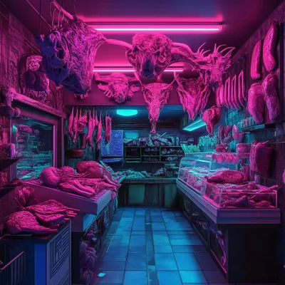 meat and plastic - AI artwork, 24 Aug 2024