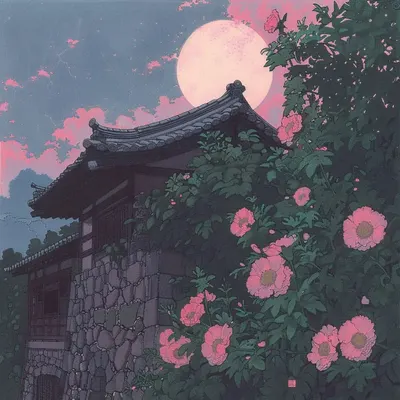 trough the ocean of flowers, on a different planet - AI artwork, 18 Aug 2024
