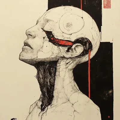 THEY EAT OUR GUTS - AI artwork, 4 Aug 2024
