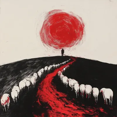 Trough the nightmares - AI artwork, 26 Sep 2024