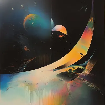 How is it that every planet, every dot in the cosmos moves in perfect order, yet our lives are so chaotic? Is this an illusion, or is it just a matter of scale? - AI artwork, 2 Sep 2024