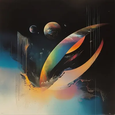 How is it that every planet, every dot in the cosmos moves in perfect order, yet our lives are so chaotic? Is this an illusion, or is it just a matter of scale? - AI artwork, 2 Sep 2024