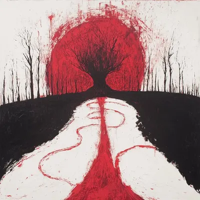 Trough the nightmares - AI artwork, 26 Sep 2024
