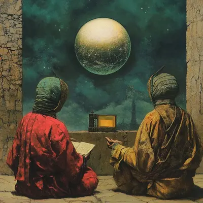 Fortune Tellers - AI artwork, 11 Sep 2024