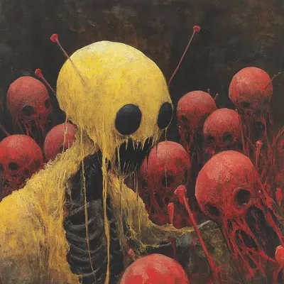 In the spaces where life and decay meet, we find fragments of ourselves slipping away. Each moment drips with both the weight of existence and the pull of the inevitable. Sometimes, it's in the unraveling that we discover the most profound truths - AI artwork, 8 Sep 2024