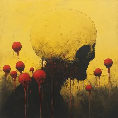 In the spaces where life and decay meet, we find fragments of ourselves slipping away. Each moment drips with both the weight of existence and the pull of the inevitable. Sometimes, it's in the unraveling that we discover the most profound truths - AI artwork, 8 Sep 2024