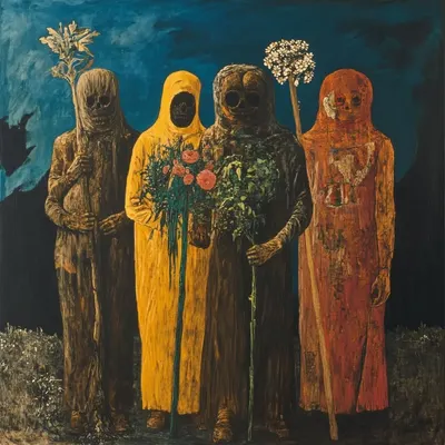 They know. They have wisdom they won't share. It's more than books - AI artwork, 11 Sep 2024