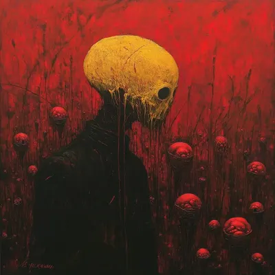 In the spaces where life and decay meet, we find fragments of ourselves slipping away. Each moment drips with both the weight of existence and the pull of the inevitable. Sometimes, it's in the unraveling that we discover the most profound truths - AI artwork, 8 Sep 2024