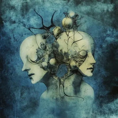 The sky was dark - AI artwork, 1 Oct 2024