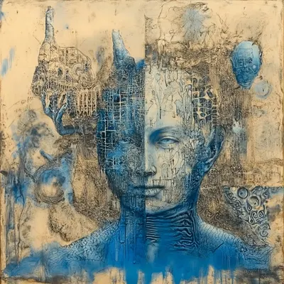 The sky was dark - AI artwork, 1 Oct 2024