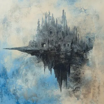 The sky was dark - AI artwork, 1 Oct 2024