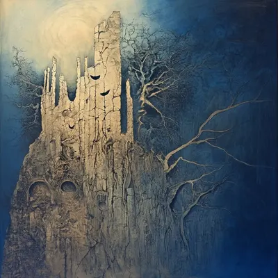 The sky was dark - AI artwork, 1 Oct 2024