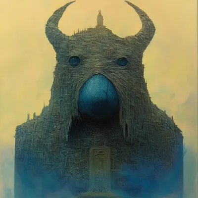 There is nothing. Only him - AI artwork, 13 Nov 2024