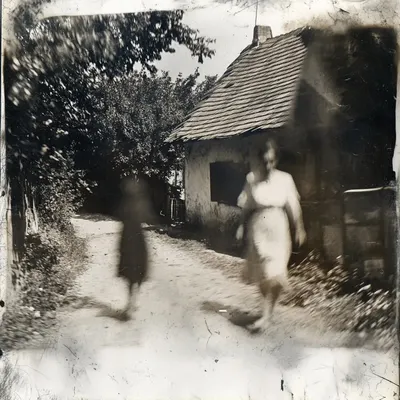 I found old photographs, memories etched in grain, Amidst the blurred confines of time's embrace, I wander lost, distorted in this space. A ghostly visage in aged images confined, Haunting echoes of a life left behind. Beneath the veil of endless starry nights, I drift among the whispers of the lights. ##midjourney - AI artwork, 25 Nov 2024