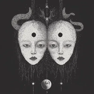 Opposites reflect one another; two sides revealing a single truth. That's the rule - AI artwork, 26 Nov 2024