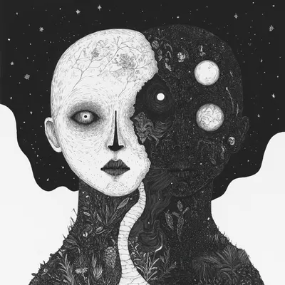 Opposites reflect one another; two sides revealing a single truth. That's the rule - AI artwork, 26 Nov 2024