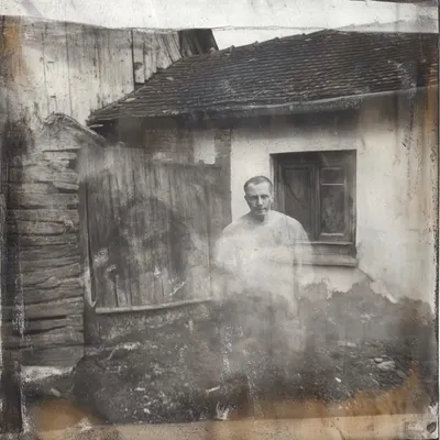 I found old photographs, memories etched in grain, Amidst the blurred confines of time's embrace, I wander lost, distorted in this space. A ghostly visage in aged images confined, Haunting echoes of a life left behind. Beneath the veil of endless starry nights, I drift among the whispers of the lights. ##midjourney - AI artwork, 25 Nov 2024