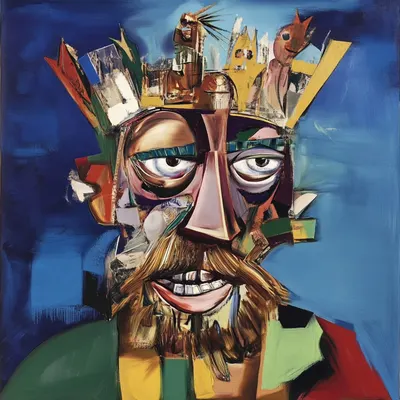 BOW TO THE KING - AI artwork, 17 Nov 2024