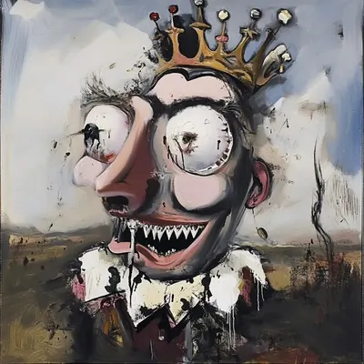 BOW TO THE KING - AI artwork, 17 Nov 2024