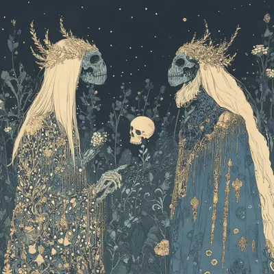 How dare you embrace your own demise? - AI artwork, 19 Nov 2024