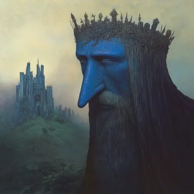 There is nothing. Only him - AI artwork, 13 Nov 2024