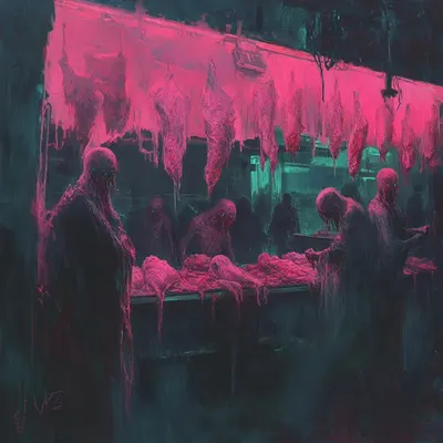 They robbed us out of magic. Slaughter it while it was there. Will it ever come back? - AI artwork, 17 Dec 2024